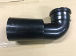 Toilet Black Plastic Drain Pipe For Hang Wall Type Toilet Seat To Hide Water
