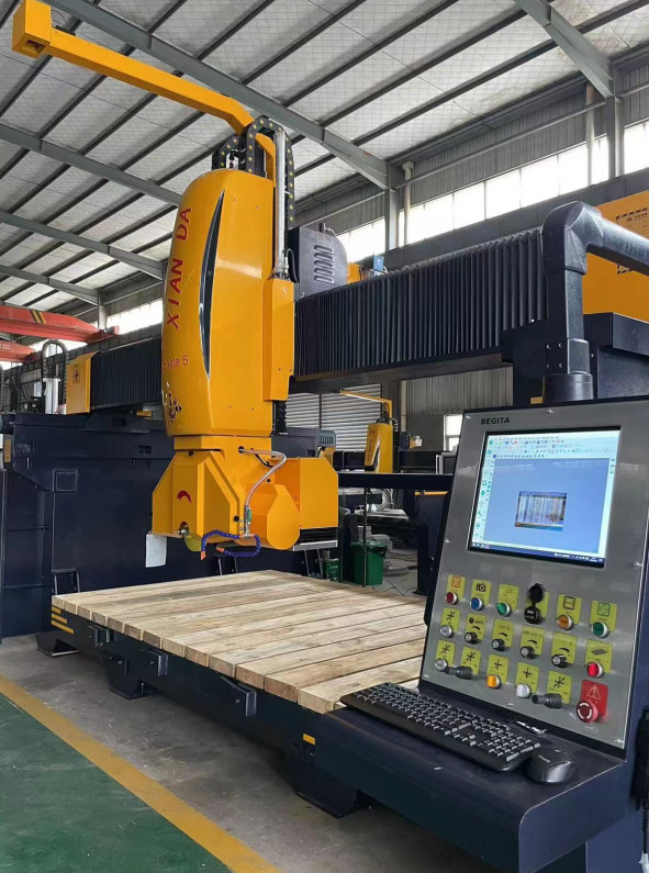 5 Axis CNC Bridge Cutting Machine For profiling shapes
