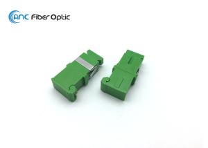 China PC Housing Fiber Optic Cable Adapter Flanged / Flangeless Simplex SC Side Shutter wholesale