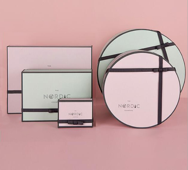 Recyclable Concise Paperboard Cosmetic Packaging Box