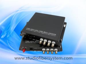 China 4CH analog video media fiber converter for coaxial and ip camera hybrid application wholesale