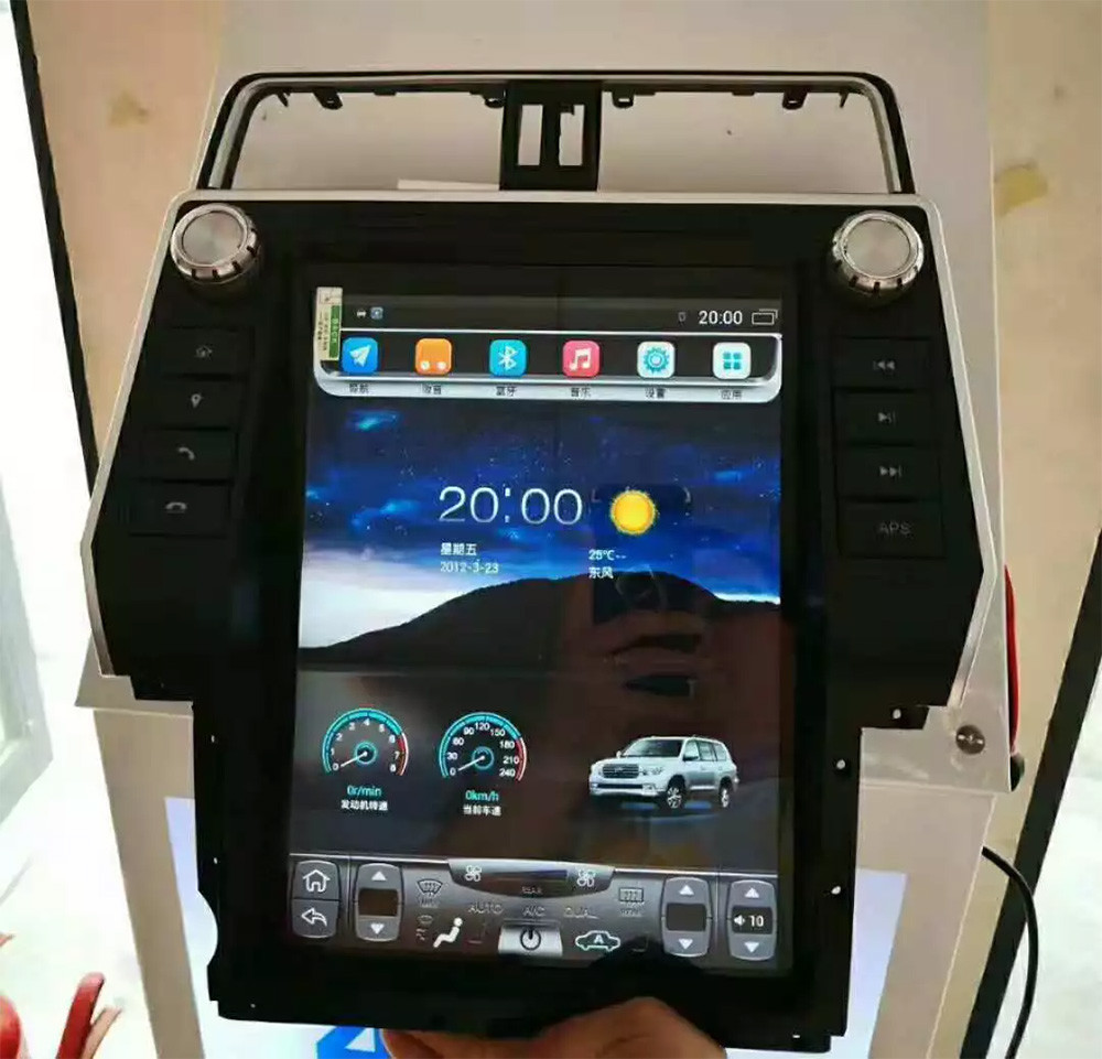Car Android Gps Navigation Wifi 12.1" For Toyota Prado 2018 Car Dashboard Screen