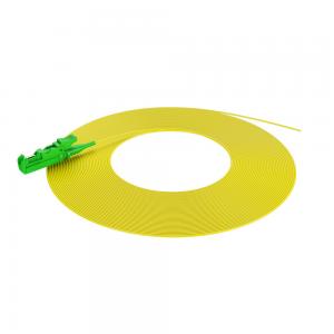 China 0.9mm E2000 Fiber Pigtail Patch Cord With LSZH Yellow Jacket wholesale