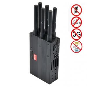 China Best Buy Cell Phone Jammer Portable 6 Bands Switch Control Signal Jammer Built-in Battery Cell Jammer Phone Jammer on sale