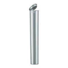 BPA Free 100% Recyclable Blunt Tube , Opaque Silver Plastic Storage Tubes With