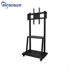 China 86in Interactive Whiteboard Stand 150KG Flat Panel Mobile Rolling Flat Screen Tv Stand wholesale