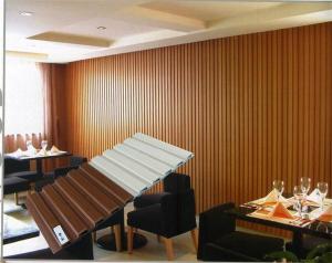 China Coffee Room Rotproof Wood Panel WPC Wall Cladding Soncap wholesale