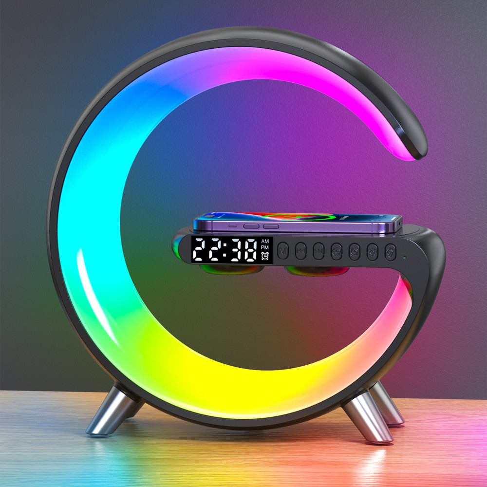 15W Intelligent Atmosphere Wake Up Lamp DC5V Wireless Charger Atmosphere Lamp