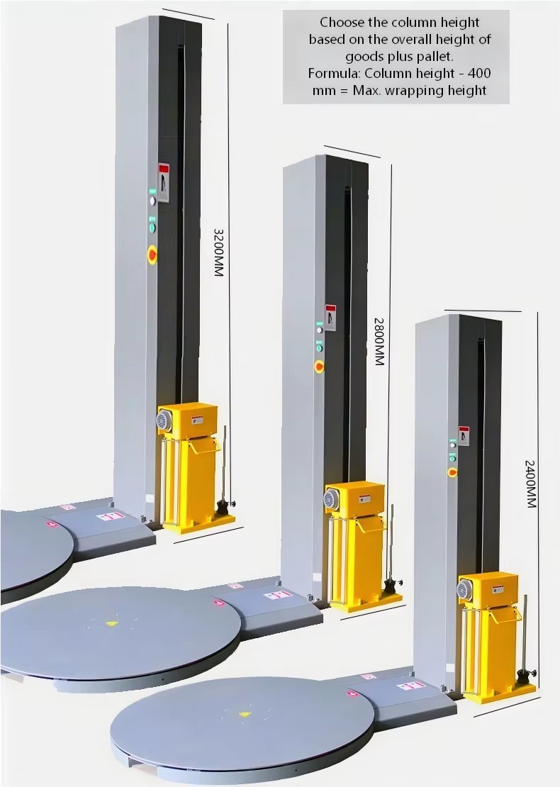 Manufacturer Fully Automatic Pre-stretch Pallet Wrapping Machine Stretch Film Customizable Wrapper