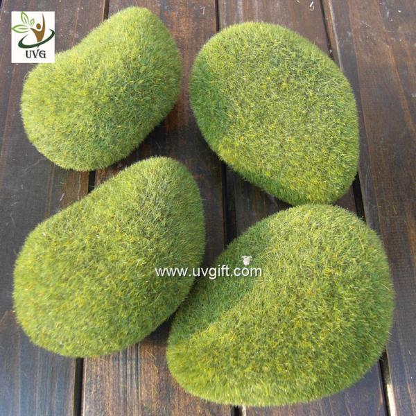 UVG preserved artificial moss stones décor rock for garden grass ornaments to