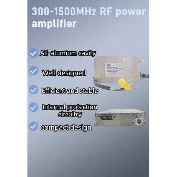 Customized High-Performance Broadband 300-1500MHz 50W RF Power Amplifier for Radar Transmission Signals