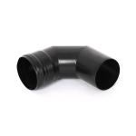 Rustproof Double Wall Black Stove Pipe Weather Resistant With Locking Band