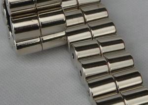 China Rare Earth Round Cylinder N38 N45 Neodymium Ring Magnets With Holes Multipurpose Use wholesale