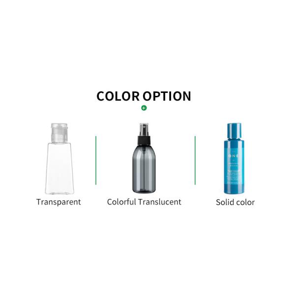 200ML Customization Flat PET PCR Plastic Shampoo Bottles With Black Pump