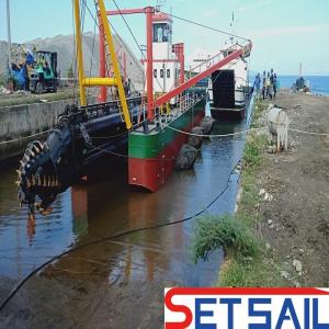 China 12 Inch Cutter Suction Dredger for Discharge Distance of 1200m Trolley Included wholesale