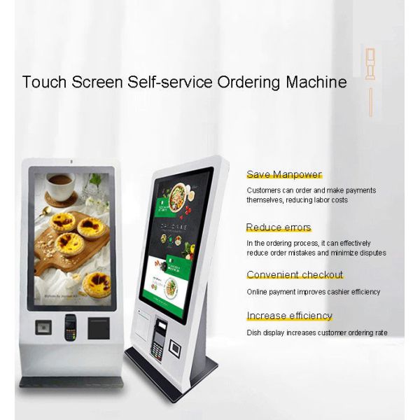 32-inch multi-payment self-service ordering machine with touch screen cashier and payment system