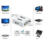 Mini CVBS RCA AV To HDMI Audio Video Converter Adapter 1080P