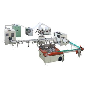 China V Folding Facial Tissue Production Line Jumbo Roll GSM 28-32gsm*1ply 0-100m/Min Capacity wholesale