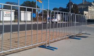 China Metal Galvanized Temporary Crowd Control Fencing For Bridge wholesale