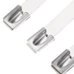 Self Locking Coated Stainless Steel Cable Ties Fire Resistance 4.8x600mm