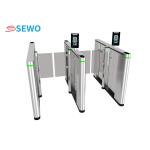 High Speed Pedestrian Turnstile Gate , Fingerprint Turnstile With Facial