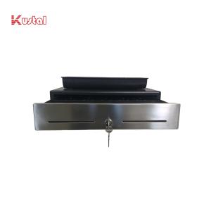 China Black Stainless Panel Metal ABS Pos Drawer 12V RJ11 Cash Drawer wholesale