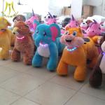 Hansel plush electric ride on motorized animals unicorn battery ride