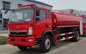 China HOWO 160HP Emergency Fire Vehicle 6 Wheeled Red Color For Fire Fighting Rescue wholesale