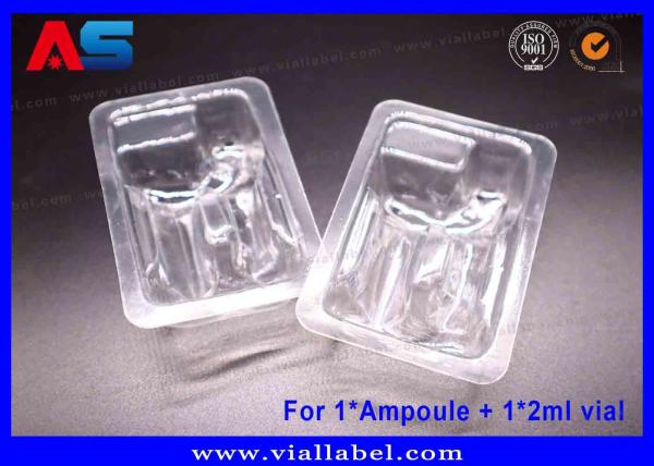 Clear PET Blister Tray – Dual-Chamber Secure Packaging for 1ml Ampoule & 2ml