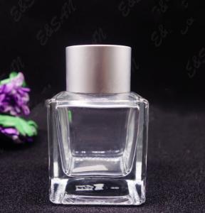 China empty glass bottle perfume perfume recycled glass bottles black blue red pink green cap plastic and metal wholesale