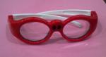 Red Rechargeable Active Passive 3d Glasses LCD Emitter For Current Movies