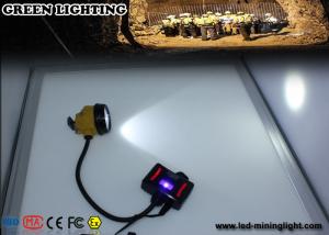 China 28000 Lux 3W IP68 Waterproof Mining Cap Lights with Warning Light Battery Box wholesale