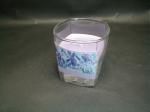 100% paraffin wax scented square glass candle with printing label
