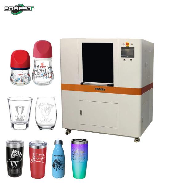 UV Digital Inkjet Printer for Cylindrical Objects Aluminum Cans Stainless Steel