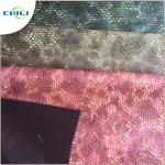 Flexible Faux Vinyl Fabric , Quilted Pleather Fabric Stretch Imitation Patterned