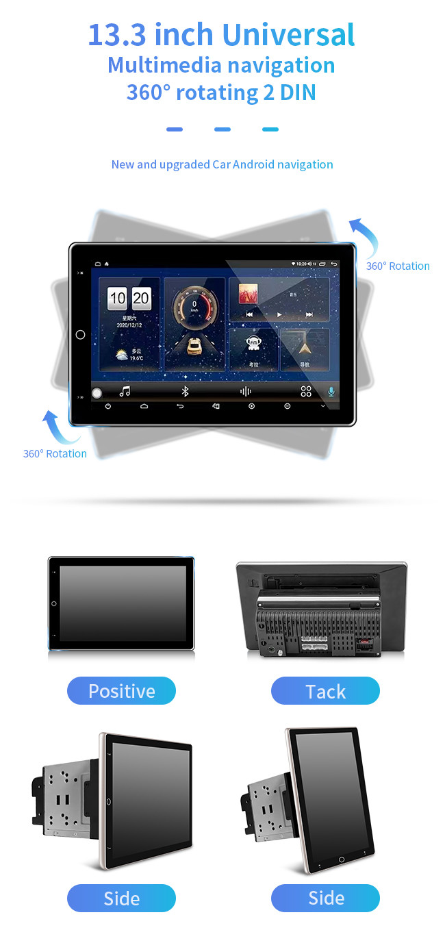 13.3 Inch Android Carplay Multimedia Navigation System 2 Din Universal