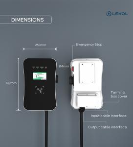 China Commercial Type 2 EVSE Charging Station Point 4.3 inch LCD Screen wholesale