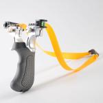 Conical Arrowhead Metal Hunting Slingshot with Laser Light Sight Powerful