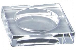 China Square Hotel Ashtrays Glass Ashtray Transparent For Guestroom wholesale
