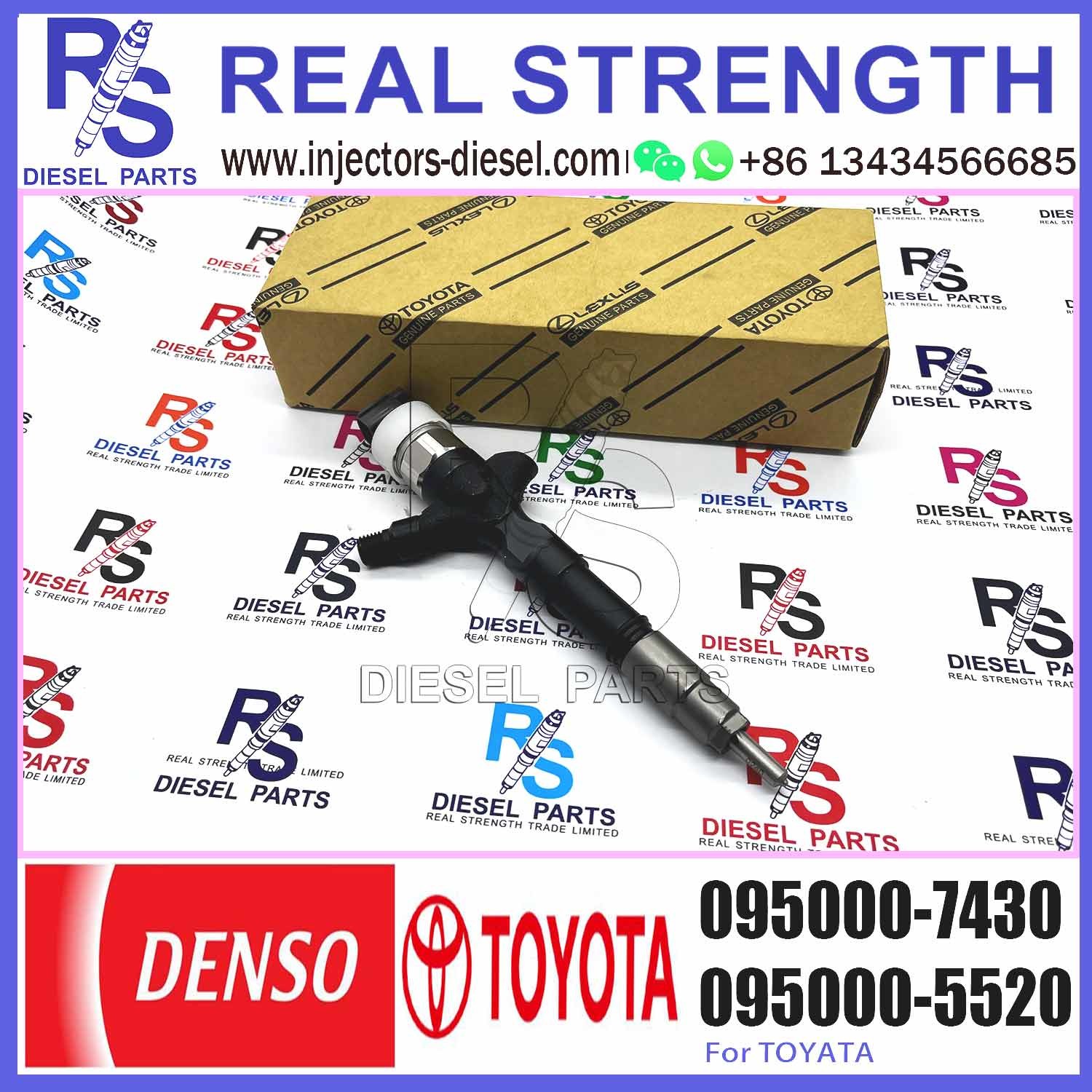 For Toyo-ta Hiase / Hu X 2KD-FTV Common rail Injector 23670-39245 095000-7430