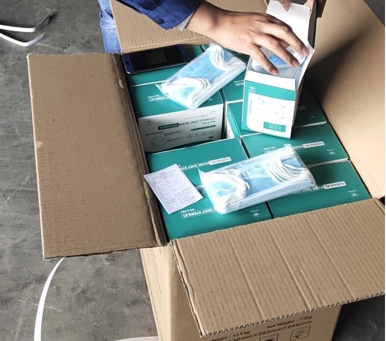 Low Breath Resistance Disposable 3 Ply Earloop Face Mask