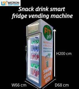 China 240V Smart Fridge Vending Machine Glass Bottle Cold Drink  Grab N Go Fridge wholesale