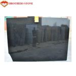 Dramatic Design Black Galaxy Granite Slab For Kitchen Countertop / Island Top