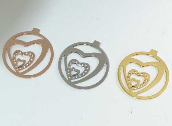New Cutomized 316L Stainless Steel Locket Plates Series for No Glass Memory