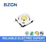 Brass Button Low Profile Momentary Switch , 12v Push Button Switch PA66 Material