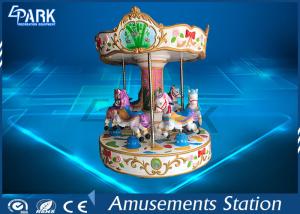 China 6 Seats Mini Horse Carousel Ride / Coin Operated Ride On Animals wholesale