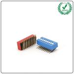 Surface Mount 4 Position Dip Switch 2.54mm Raised Recessed Actuator