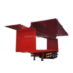 3 Axle 40ft Gooseneck Curtain Side Curtainsider Cargo Wing Open Box Van Box