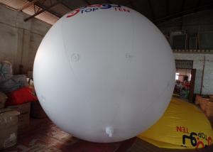 China 0.14mm PVC White Helium Advertising Balloons Full Digital Printing on sale