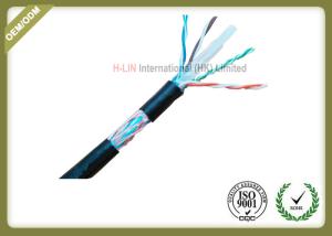 China 8 Conductors Network Fiber Cable , Cat6 SFTP Cable With 0.58mm Diameter Pass Fluke Test wholesale